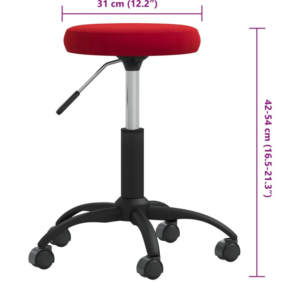 vidaXL Massagekruk fluweel wijnrood