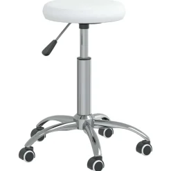 vidaXL Massagekruk kunstleer wit