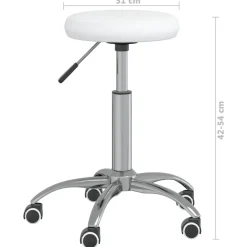 vidaXL Massagekruk kunstleer wit