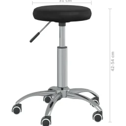 vidaXL Massagekruk kunstleer zwart
