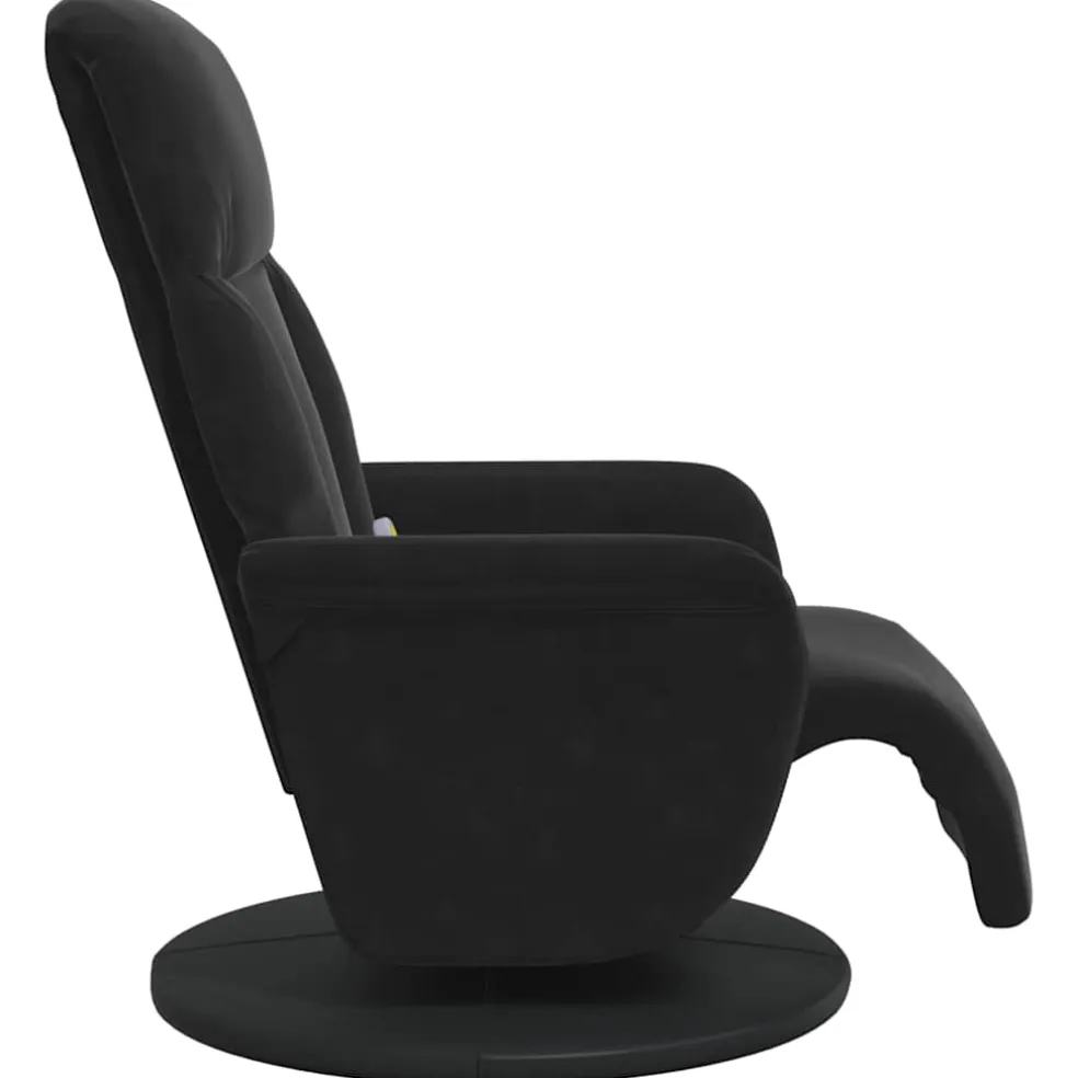 vidaXL Massage Recliner Stoel Zwart 91 x 71 x 105 cm Fluweel