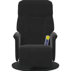 vidaXL Massage Recliner Stoel Zwart 91 x 71 x 105 cm Fluweel