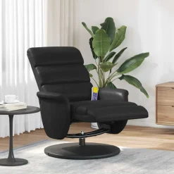 vidaXL Massage Recliner Stoel Zwart 71 x 98 x 106 cm Nep Leer