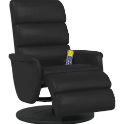 vidaXL Massage Recliner Stoel Zwart 71 x 98 x 106 cm Nep Leer