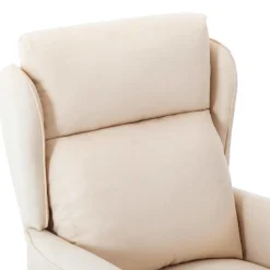vidaXL Massagestoel Crème 93.5 x 67.5 x 101.5 cm Stof