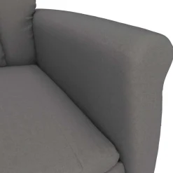 vidaXL Massagestoel Donkergrijs 96.5 x 70.5 x 95 cm Microvezel