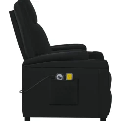 vidaXL Massagestoel elektrisch stof taupe