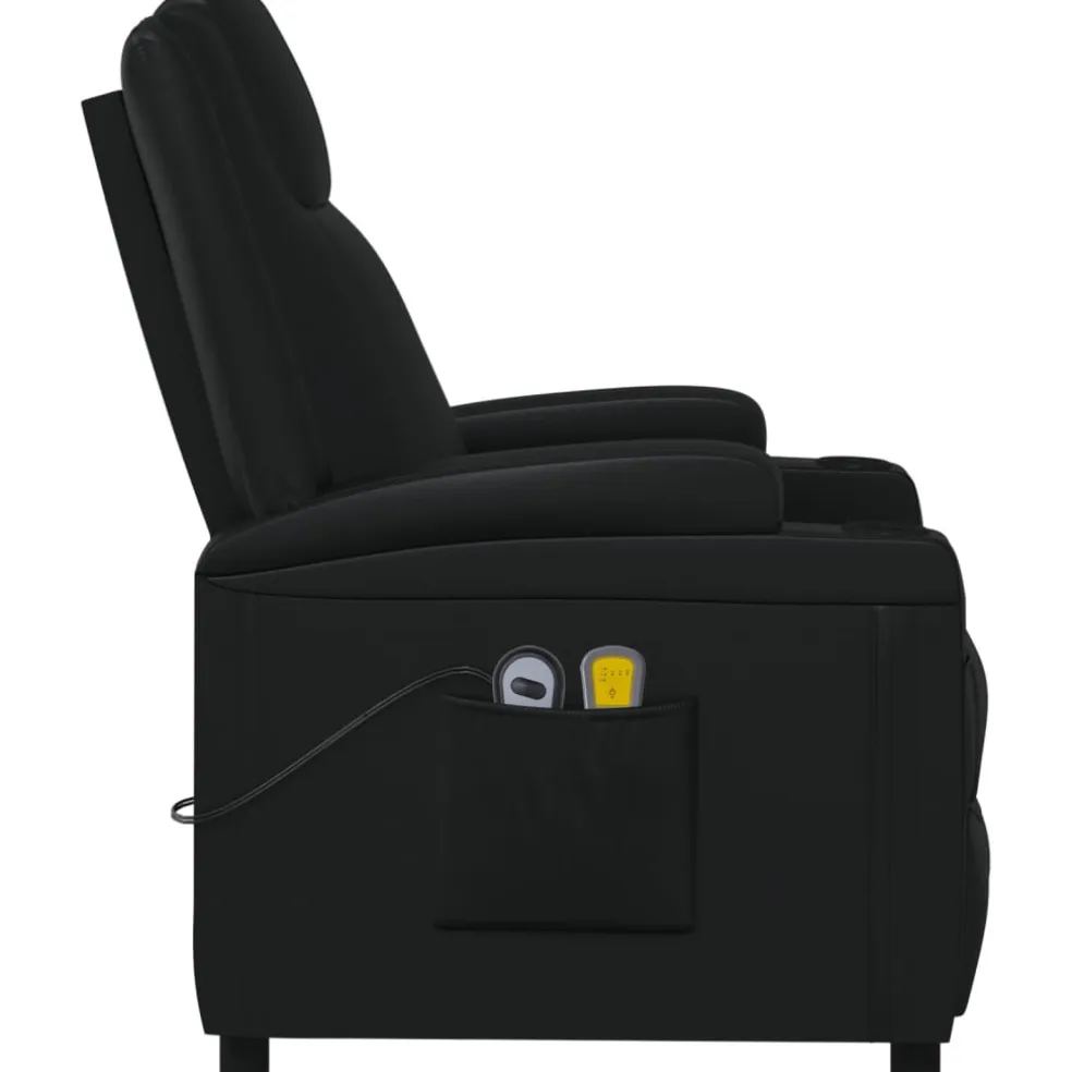 vidaXL Massagestoel elektrisch stof taupe