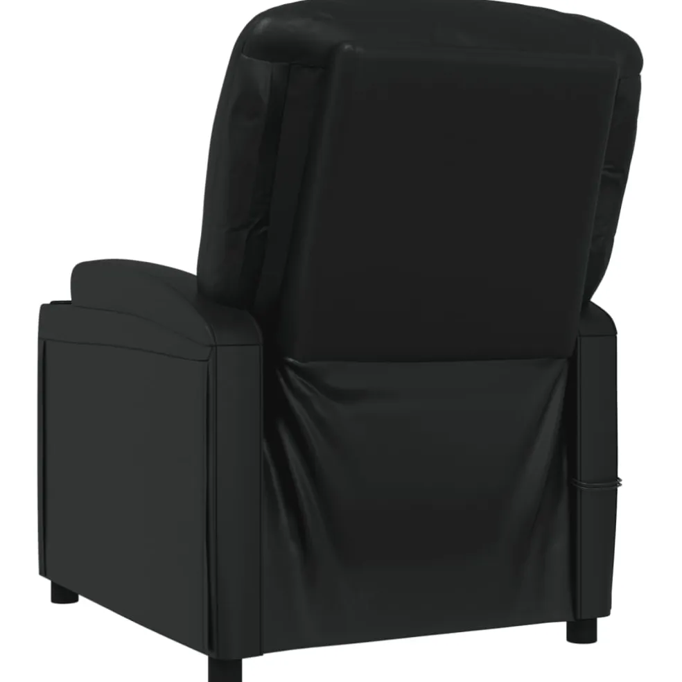 vidaXL Massagestoel elektrisch stof taupe