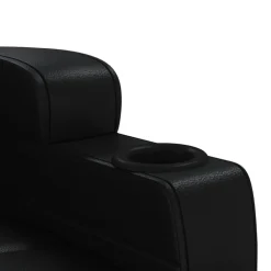 vidaXL Massagestoel elektrisch stof taupe