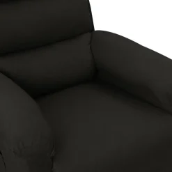 vidaXL Massagestoel elektrisch stof zwart