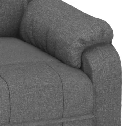 vidaXL Massagestoel elektrisch stof donkergrijs