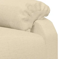 vidaXL Massagestoel elektrisch stof taupe