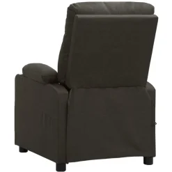 vidaXL Massagestoel elektrisch stof taupe