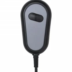 vidaXL Massagestoel elektrisch stof zwart