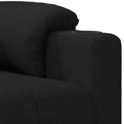 vidaXL Massagestoel elektrisch stof zwart