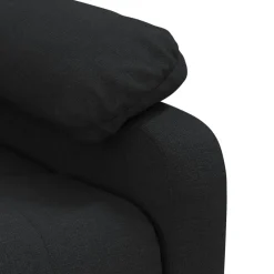 vidaXL Massagestoel elektrisch stof zwart