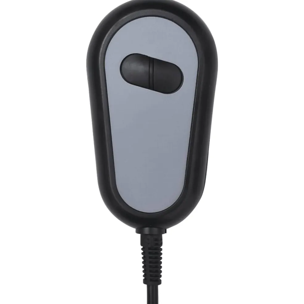 vidaXL Massagestoel elektrisch stof zwart