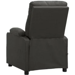vidaXL Massagestoel elektrisch fluweel crèmekleurig