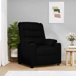 vidaXL Massagestoel elektrisch kunstleer zwart