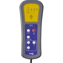 vidaXL Massagestoel elektrisch stof crèmekleurig