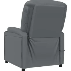 vidaXL Massagestoel kunstleer antracietkleurig