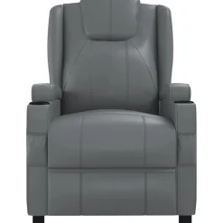 vidaXL Massagestoel kunstleer antracietkleurig
