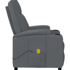vidaXL Massagestoel kunstleer antracietkleurig