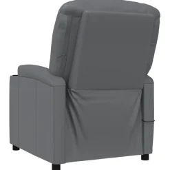 vidaXL Massagestoel kunstleer antracietkleurig