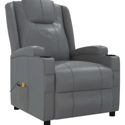 vidaXL Massagestoel kunstleer antracietkleurig