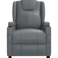 vidaXL Massagestoel kunstleer antracietkleurig
