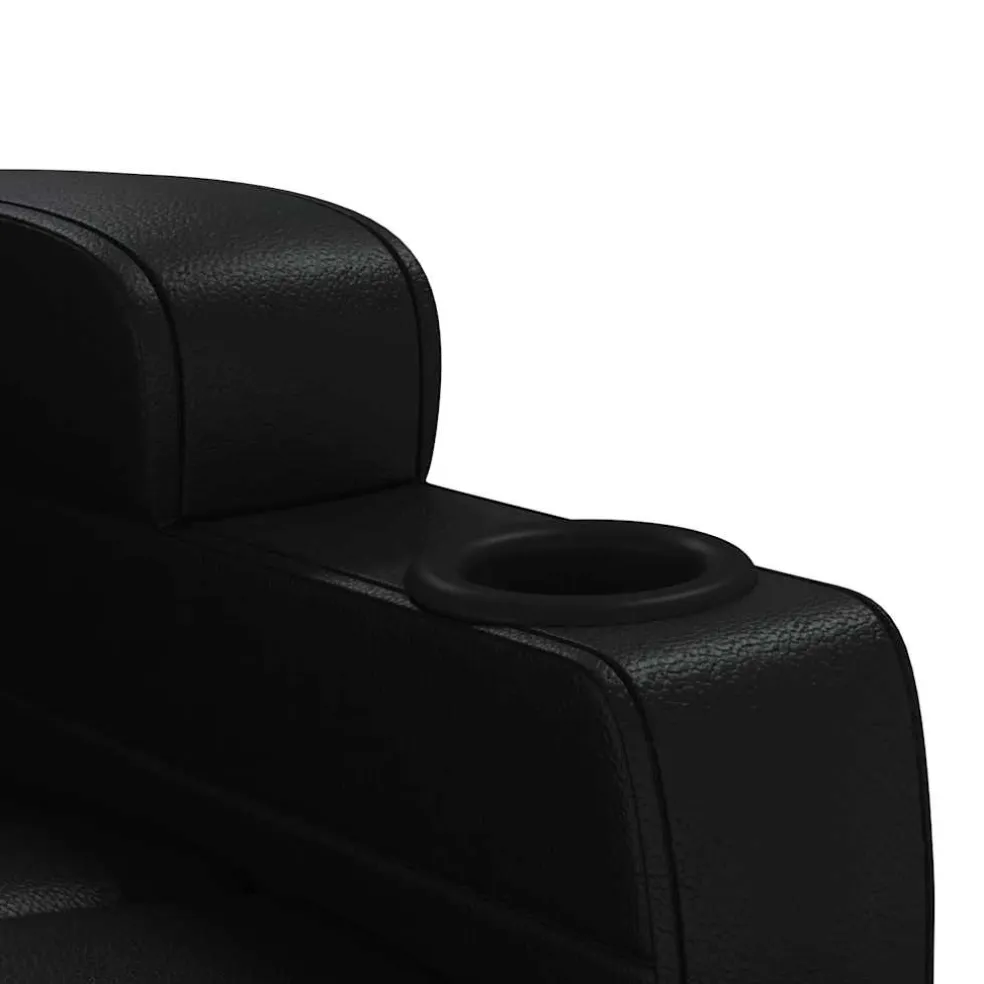 vidaXL Massagestoel kunstleer zwart