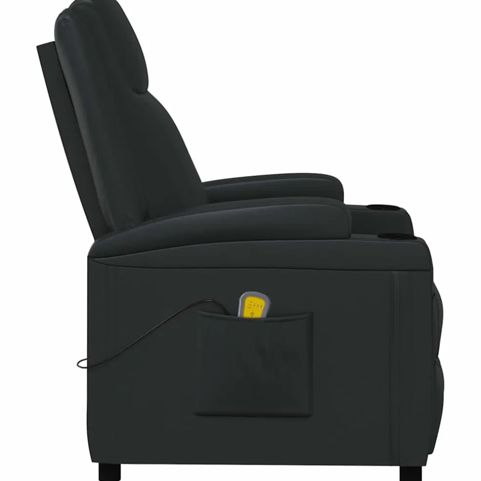 vidaXL Massagestoel kunstleer zwart