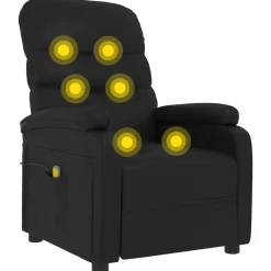 vidaXL Massagestoel kunstleer zwart