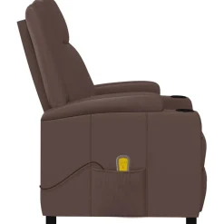 vidaXL Massagestoel kunstleer bruin