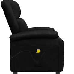 vidaXL Massagestoel kunstleer zwart