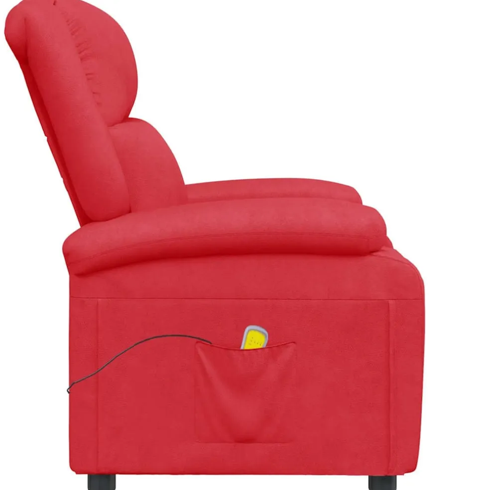 vidaXL Massagestoel kunstleer rood
