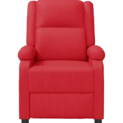 vidaXL Massagestoel kunstleer rood