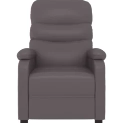 vidaXL Massagestoel kunstleer grijs