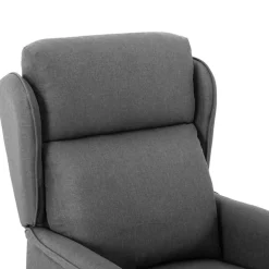 vidaXL Massagestoel Lichtgrijs 93.5 x 67.5 x 101.5 cm Stof