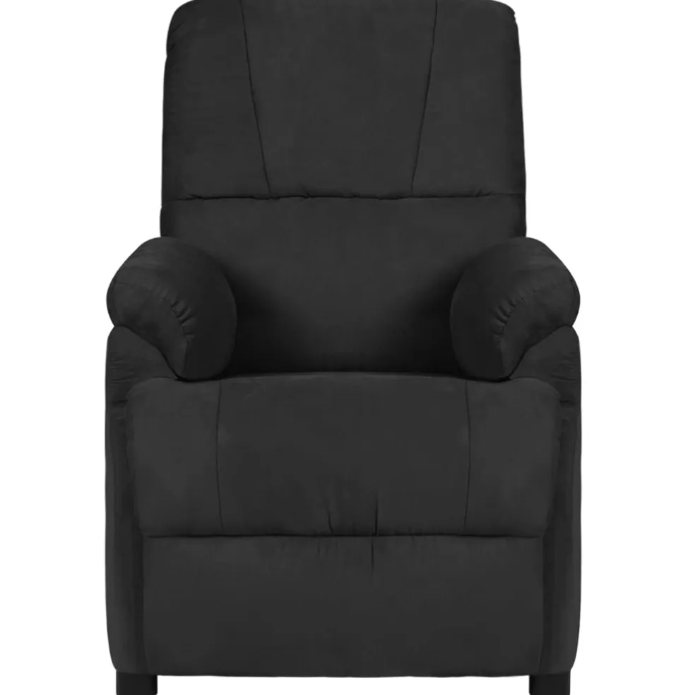 vidaXL Massagestoel microvezelstof zwart