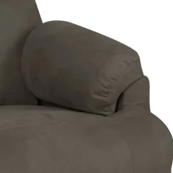 vidaXL Massagestoel microvezelstof donkergrijs