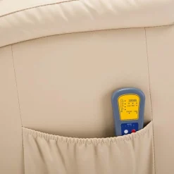 vidaXL Massagestoel schommelend kunstleer crèmekleurig