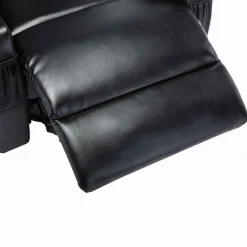 vidaXL Massagestoel schommelend kunstleer zwart