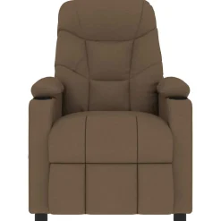 vidaXL Massagestoel stof bruin