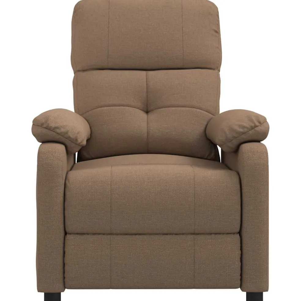 vidaXL Massagestoel stof bruin