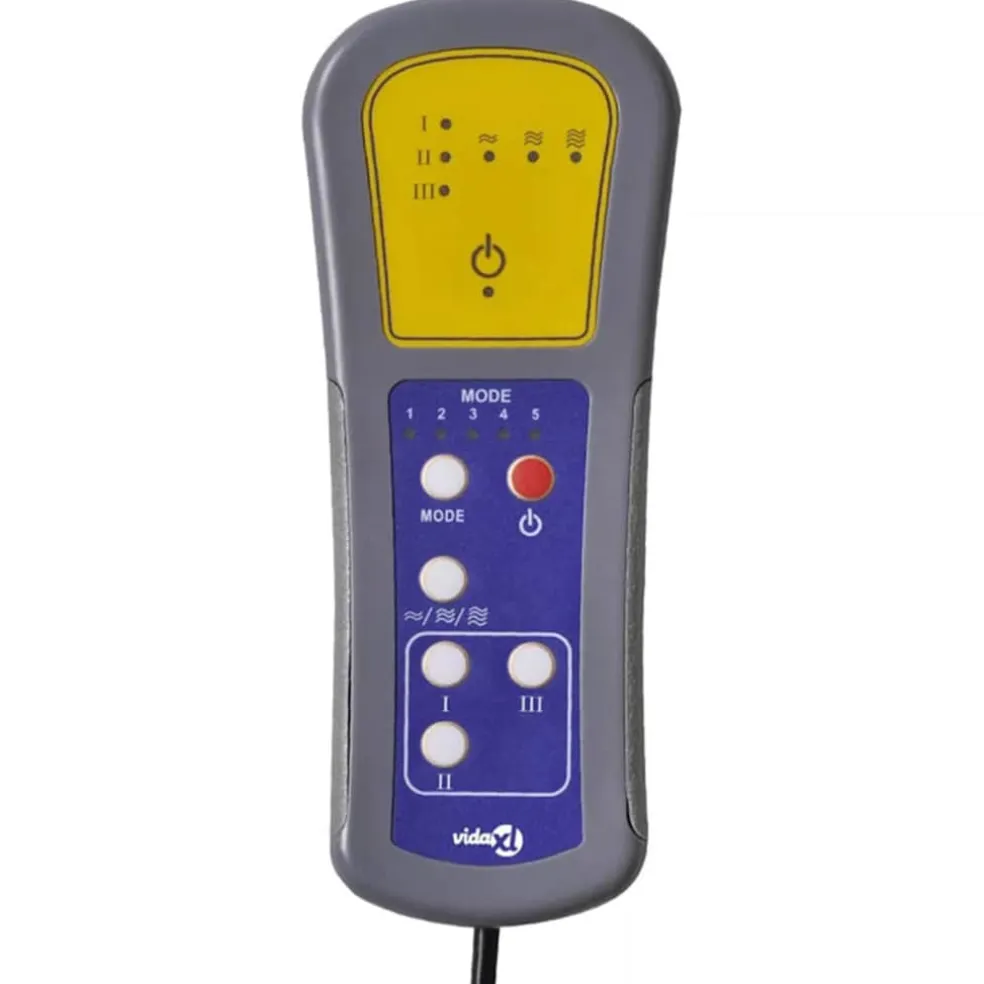 vidaXL Massagestoel stof bruin