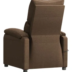 vidaXL Massagestoel stof bruin