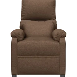 vidaXL Massagestoel stof bruin