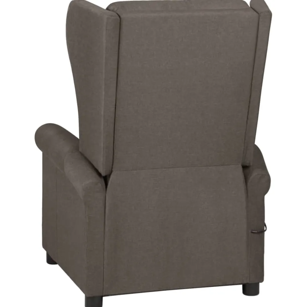 vidaXL Massagestoel stof bruin